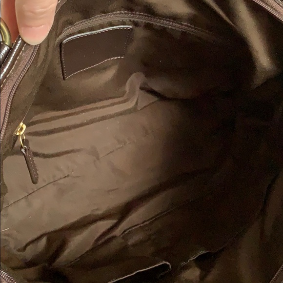 ❌SOLD❌Coach signature striped pocket tote - Picture 7 of 9